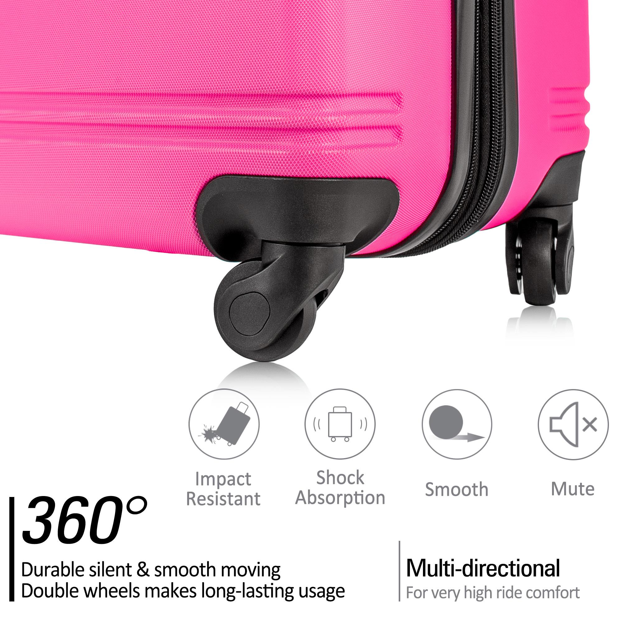 3 Piece Set Of Suitcases, Hard Shell Trolley Cases With TSA Locks 20 Inches 24 Inches 28 Inches — foto 10