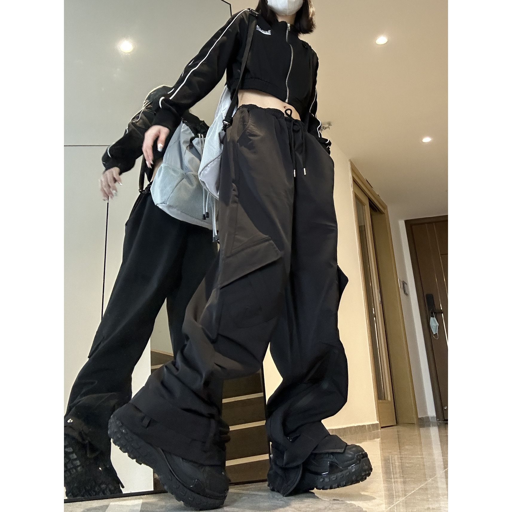 Women's Fashionable Elastic Waist Casual Pants