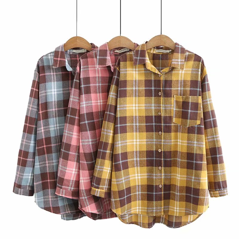 Title 2, Retro Plaid Long-sleeved Base Shirt