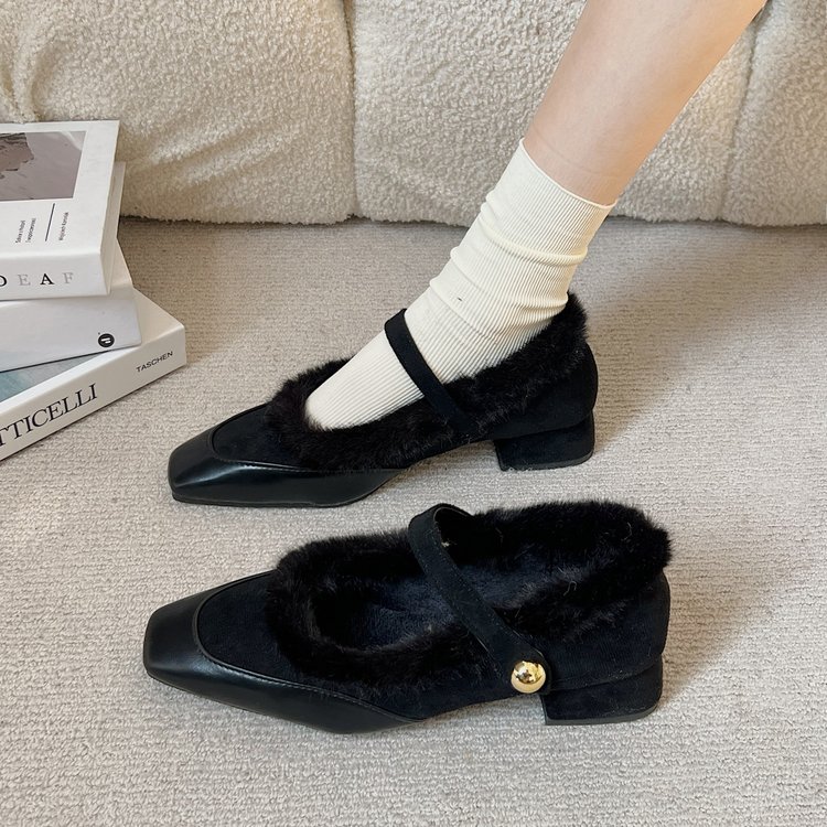 Faux Leather Mary Jane Heels, picture 2 of 3