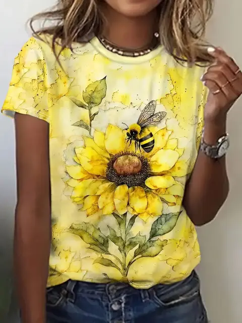 Women's Crew Neck ShortSleeve TShirt