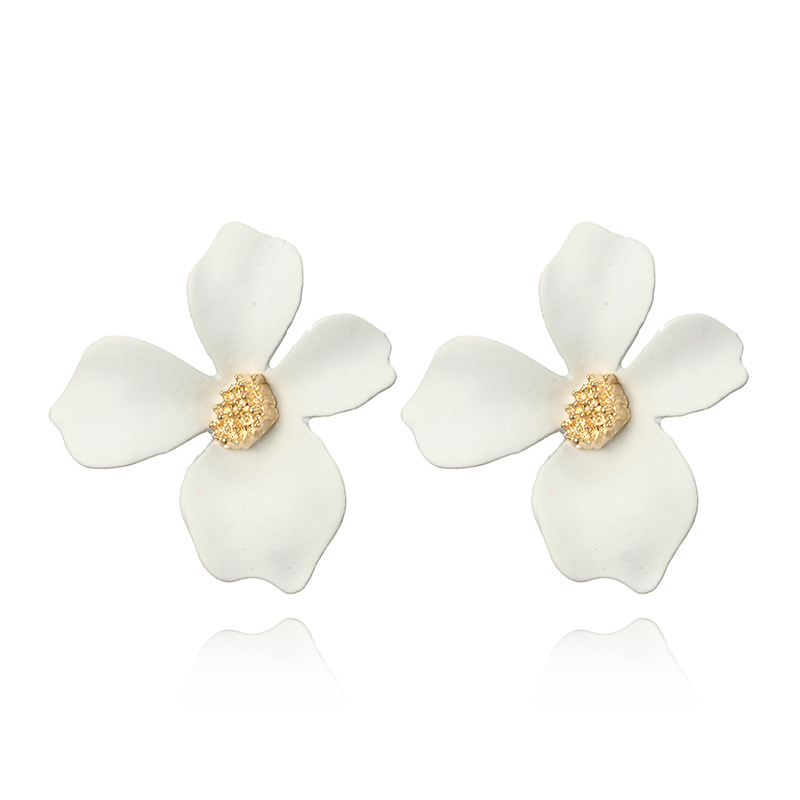 Double flower earrings