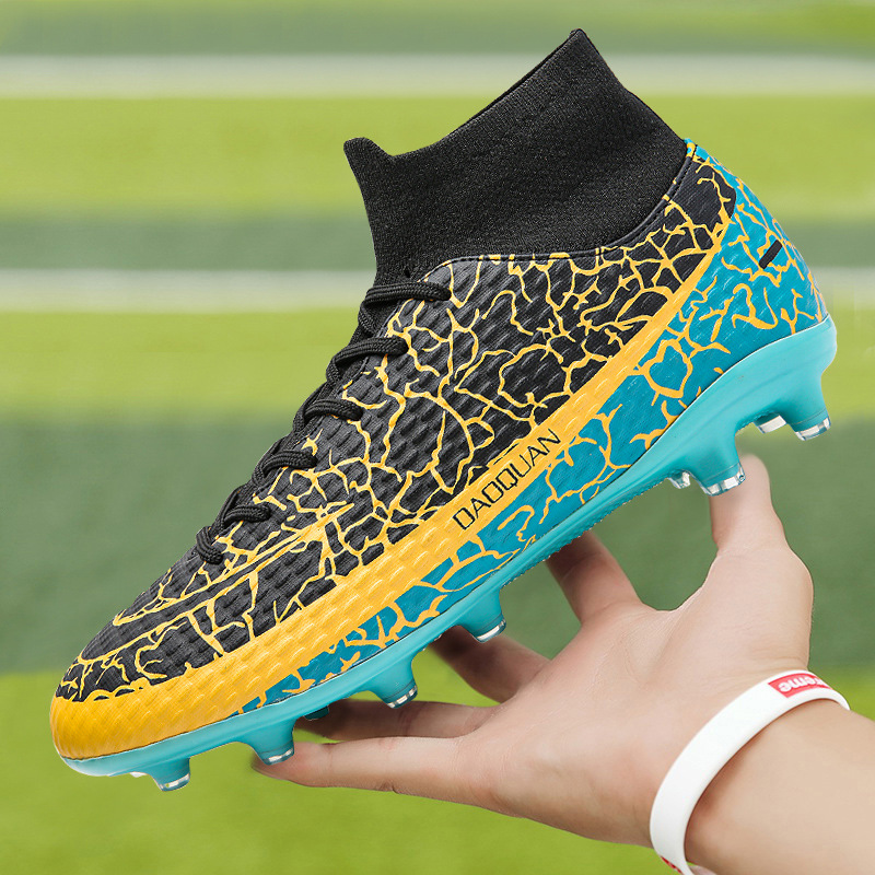 Soccer Men's High Top Youth Student Training Shoes Black - Shop at LoveMi