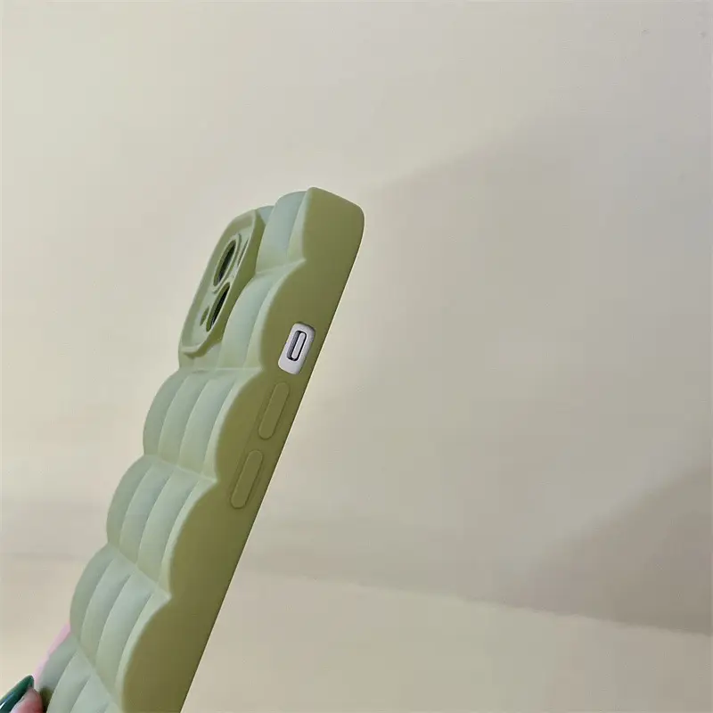 Solid Color Plaid Olive Green Applicable Phone Case