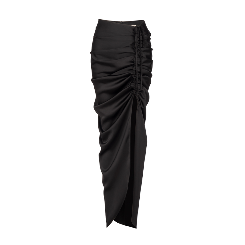 High Waist Split Long Temperament Skirt
