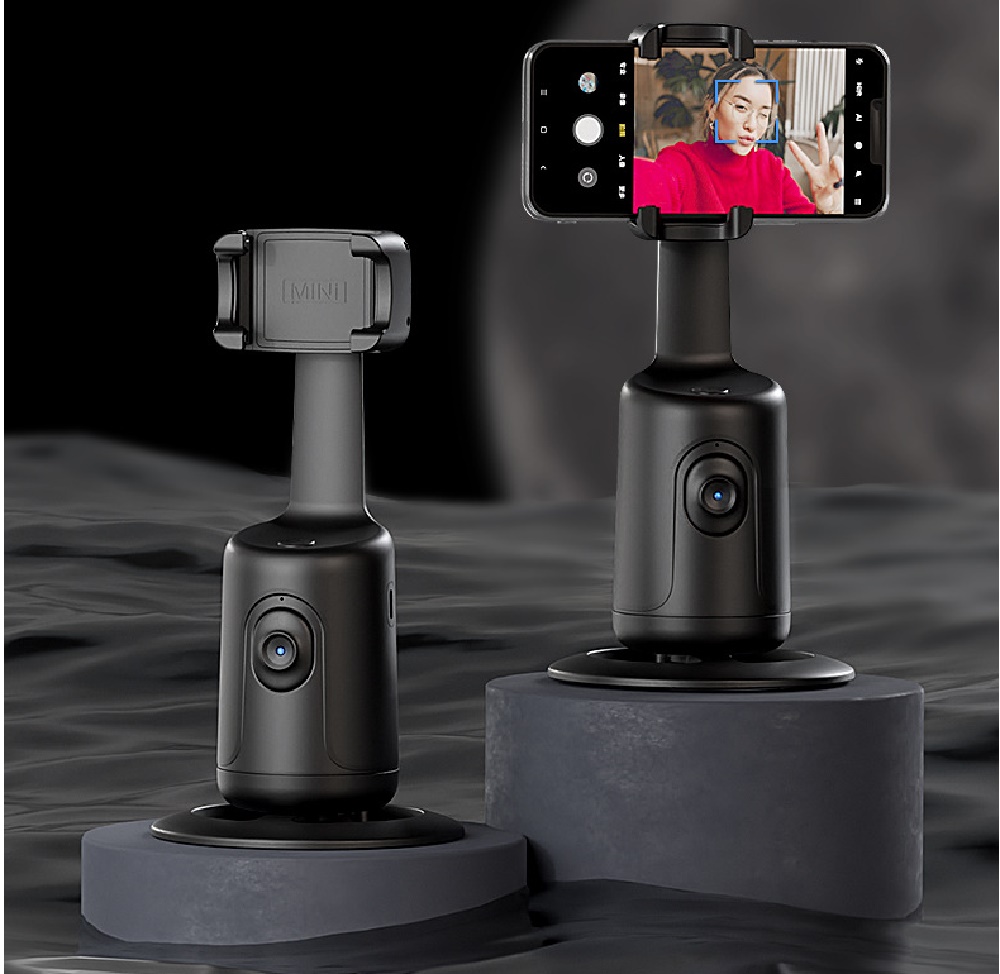 360 Auto Face Tracking Gimbal AI Smart Gimbal Gesichtsverfolgung Automatischer Telefonhalter für Smartphone-Video-Vlog-Live-Stabilisatorstativ_voghion.com