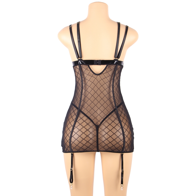 Comeondear Lace Gartered Lingerie Mesh Erotische Lingerie - Image 5