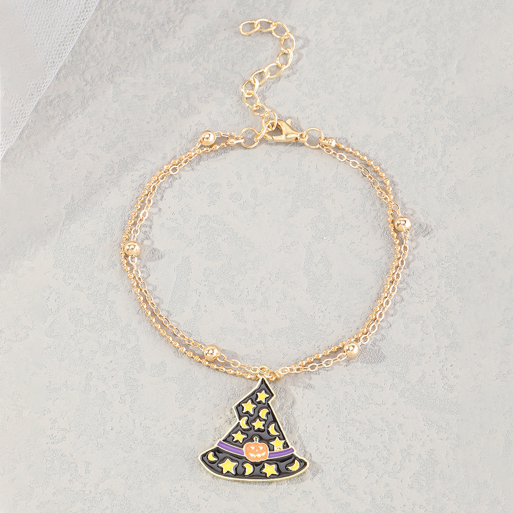 Simple Personality Metal Chain Halloween Bracelet