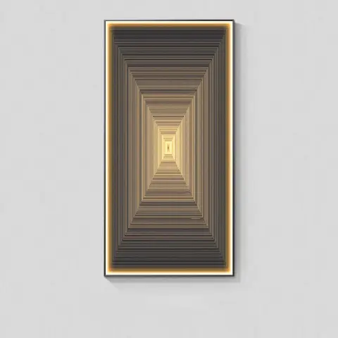 Modern Light Luxury Wall Abstract with Hanging Picture