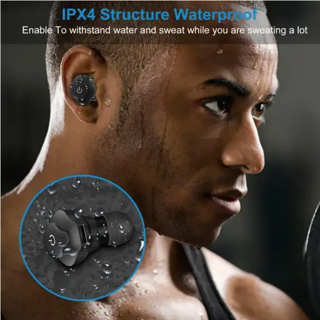 In Ear Stereo IP44 Waterproof Headphones