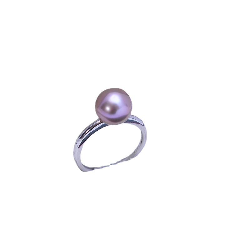 Title 1, Freshwater Pearl 9-10mmS925 Silver Adjustable Ring