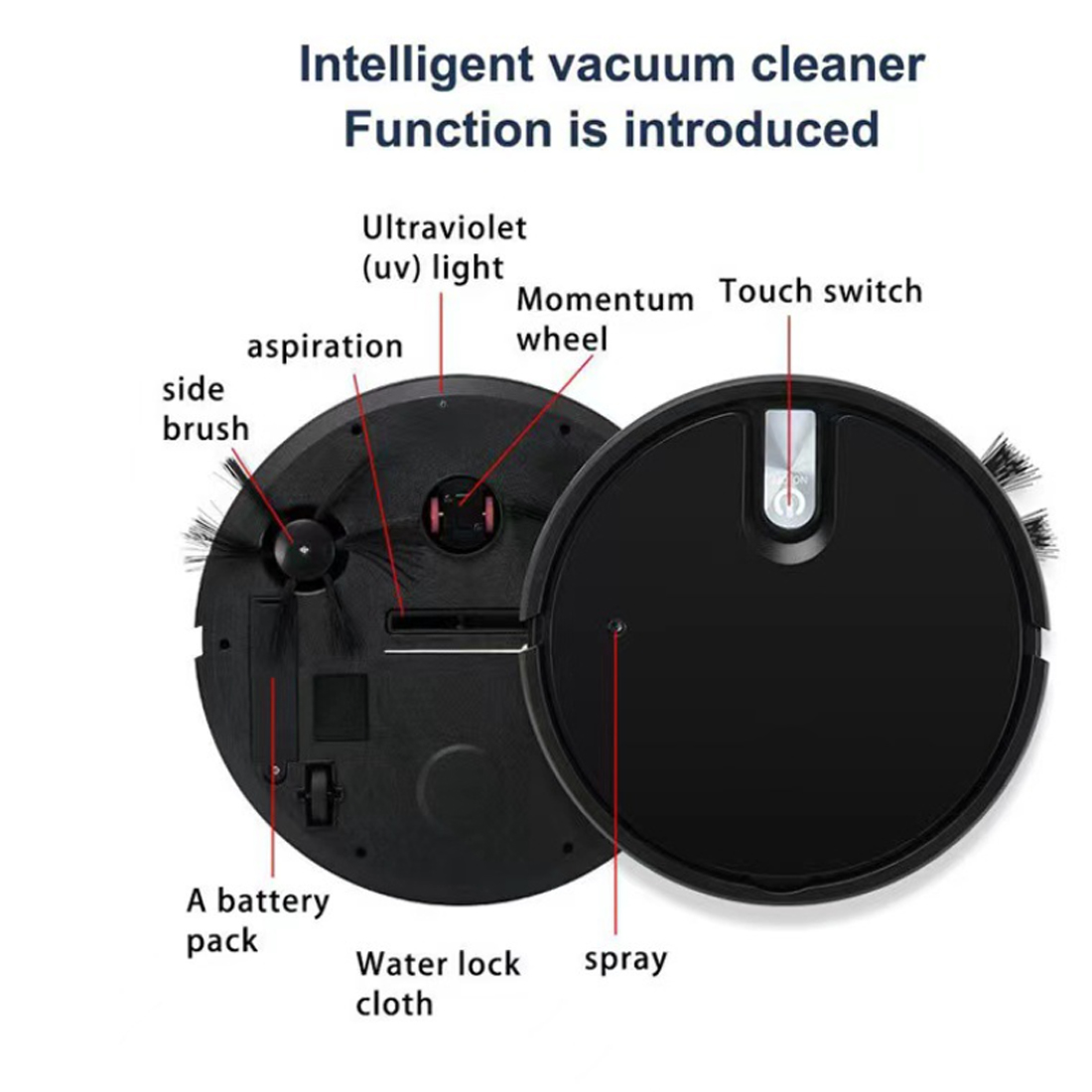 NEW Smart Robot Vacuum Cleaner Automatic Sweeper Floor Clean Rechargeable UK 15