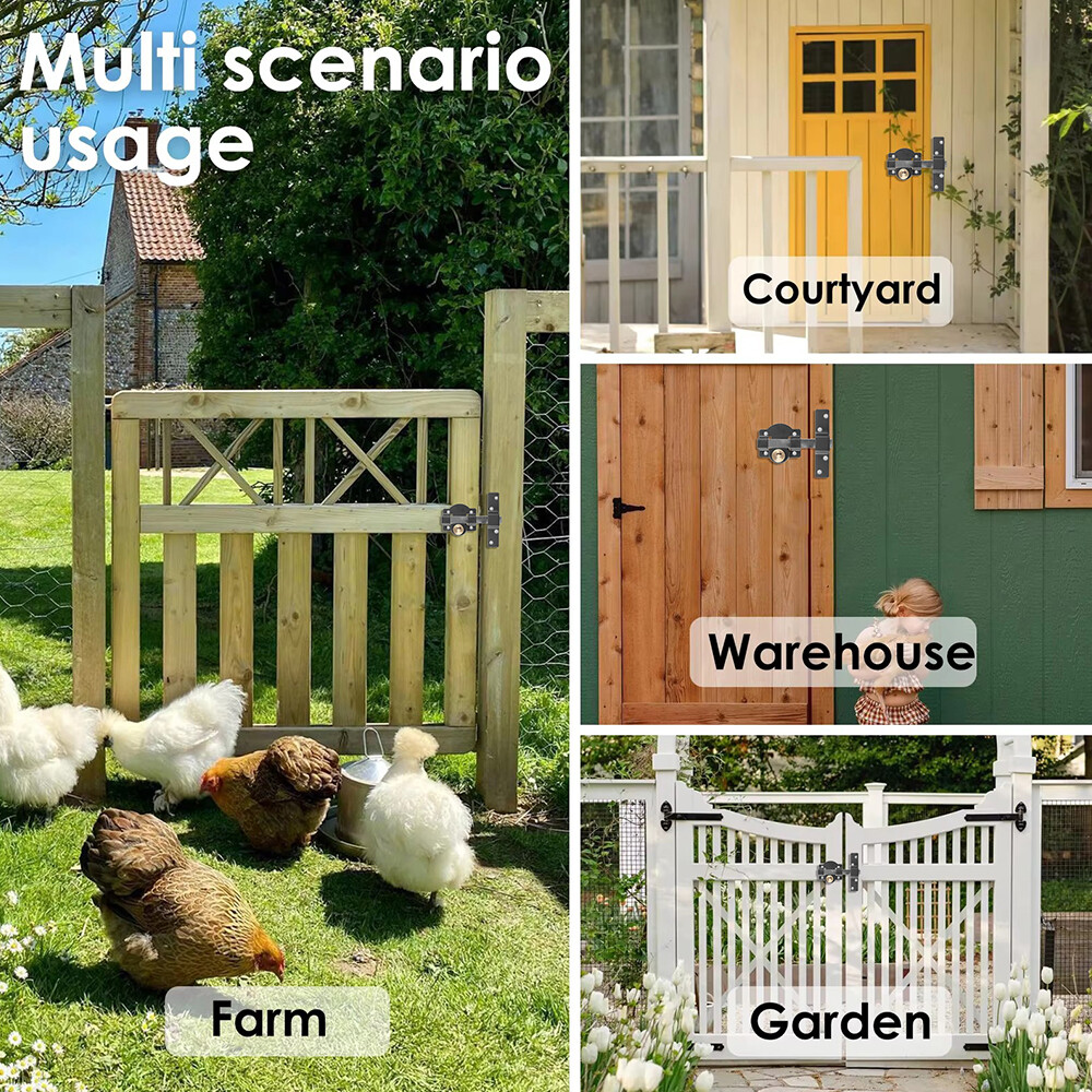 70mm Security Garden Shed Gate Lock Long Throw Locking Double Locking UK 5