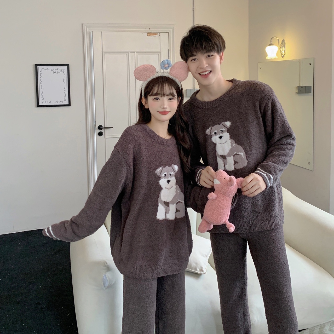 Title 1, Gp Couple Japanese Cute Dog Parent-child Soft H...