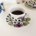 Green Cup And Saucer