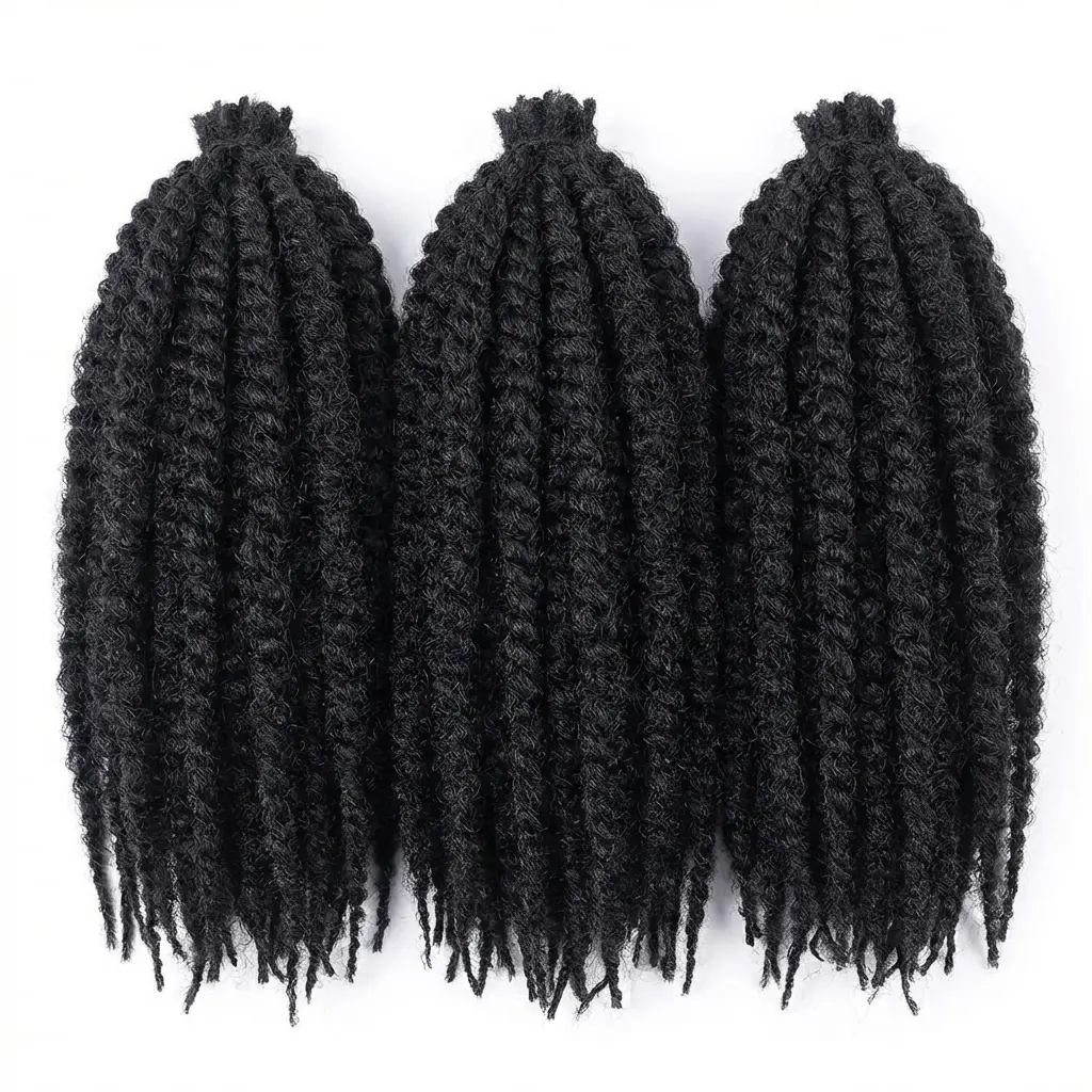 22 Inch Soft Springy Afro Twist Hair Pre-Separated Spring TwistFor Soft Faux Locs Crochet Synthetic Hair Extensio Syntheticwigs N For Women Curly Hair Wig Ready