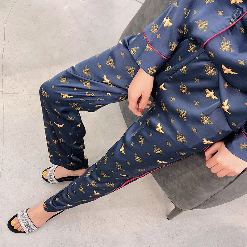 Title 5, male female long sleeved trousers and silk pajamas