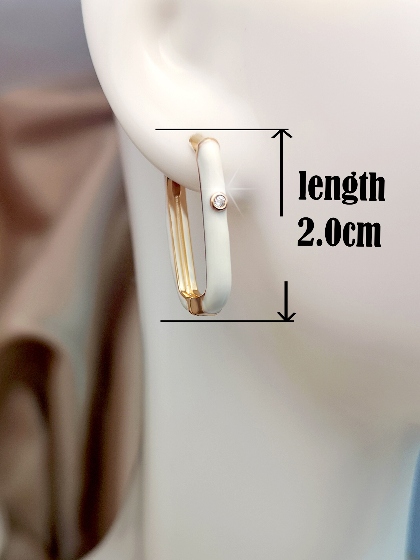 Fashionable Simple Metal Temperament Earrings