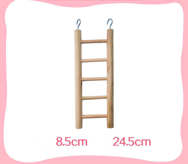 Five wooden ladders