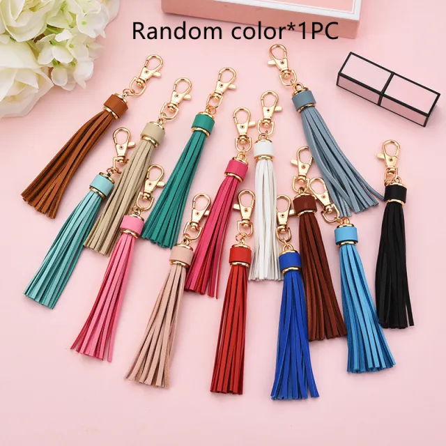 Creative Cute Handbag Accessories Tassel Keychain Random Color - Shop at LoveMi