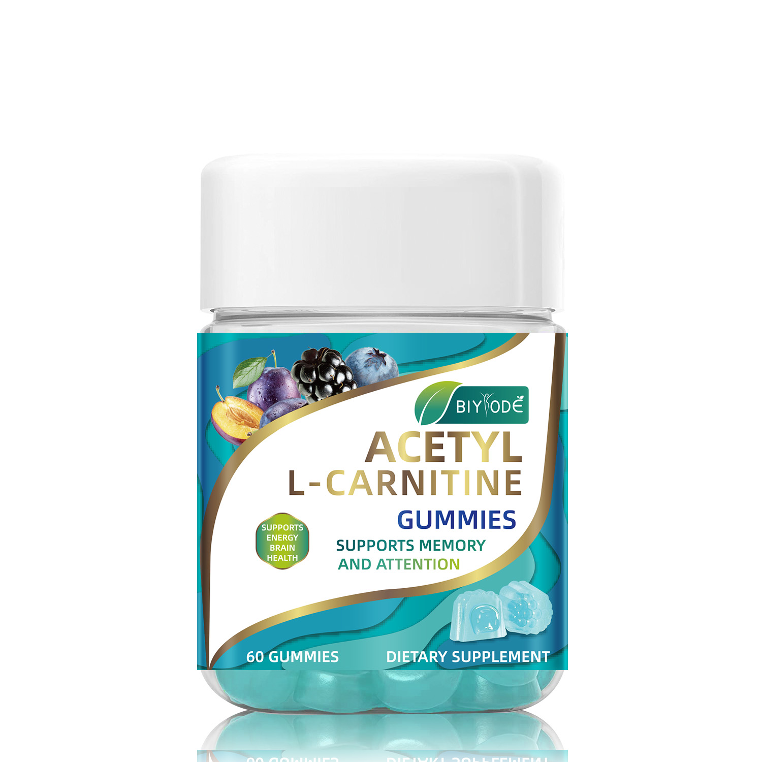 Biyode Acetyl L Carnitine Gummiegel Gummies Natural Daily Brain Wellness Supplement Customized - Shop at LoveMi