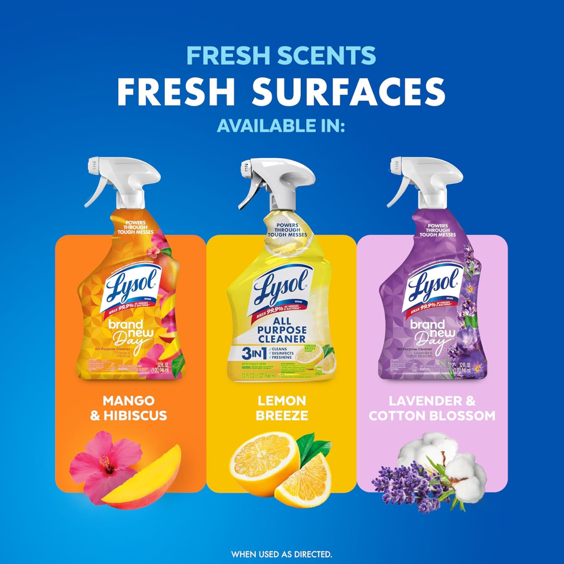 All Purpose Cleaner Spray, Multi-Purpose Disinfecting Spray, Kitchen & Bathroom Cleaner, Lemon Breeze Scent, 32 Fl Oz 7