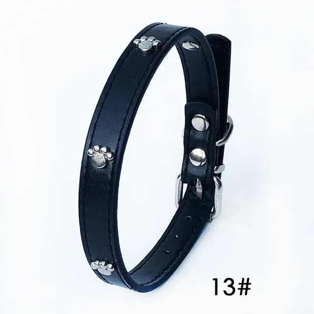 Pack Of 10 1.5 Leather Collars Dog Collars PU Collars Black - Shop at LoveMi