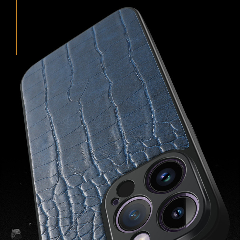 Crocodile-printed Mobile Phone Case With All-inclusive Fine Holes To Prevent Falling - Image 4