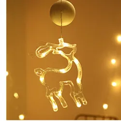 Star String Lights LED Christmas Curtain Lights Indoor Bedroom Home Party Decoration Snowman Christmas Tree Holiday Lights – image 7