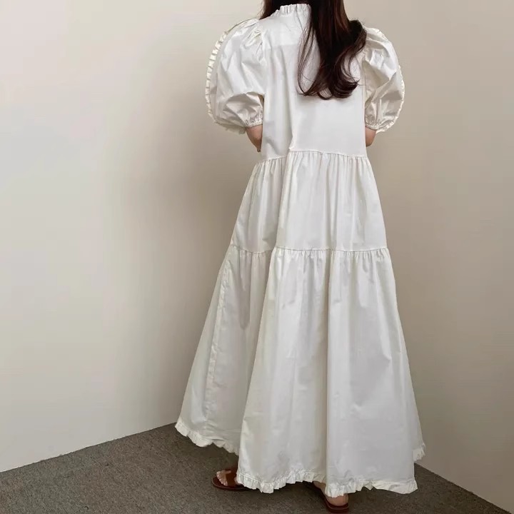 French Sweet V-neck Waist-controlled Slimming Women's Dress