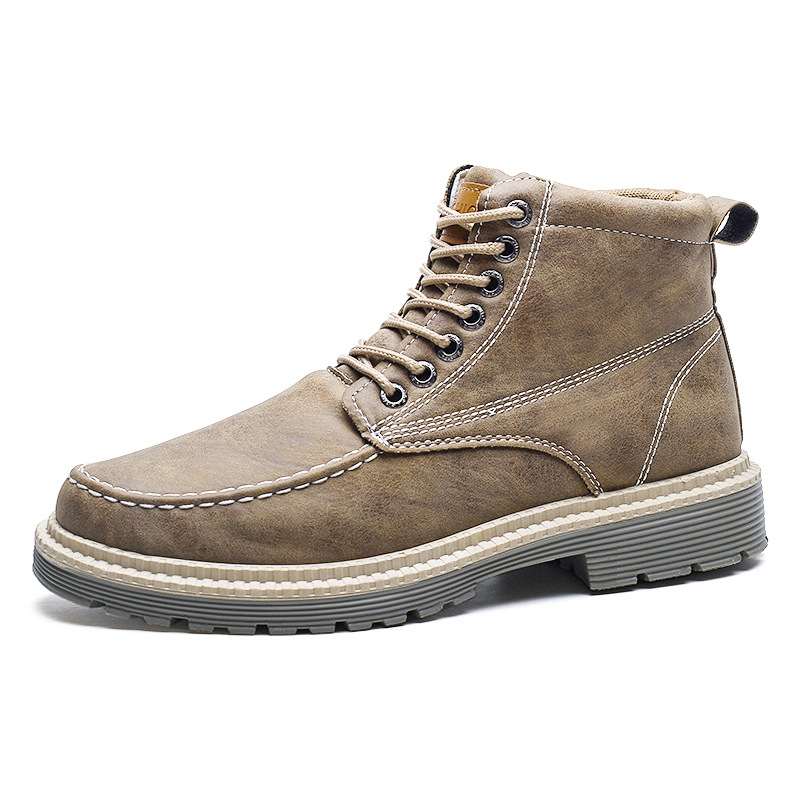 Title 3, Mens Trend Casual Tooling Boots, Retro Leather...