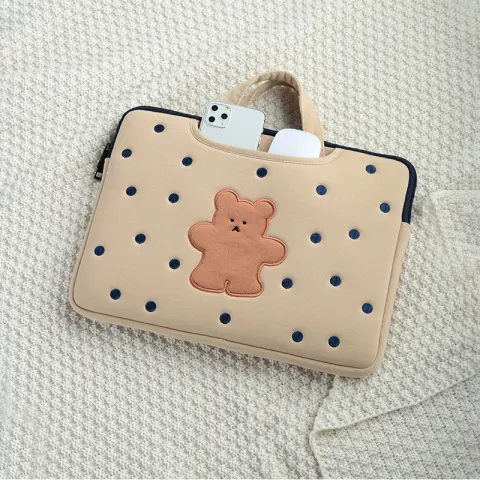 Bear Computer Bag Female Portable Cute Notebook Liner Bag