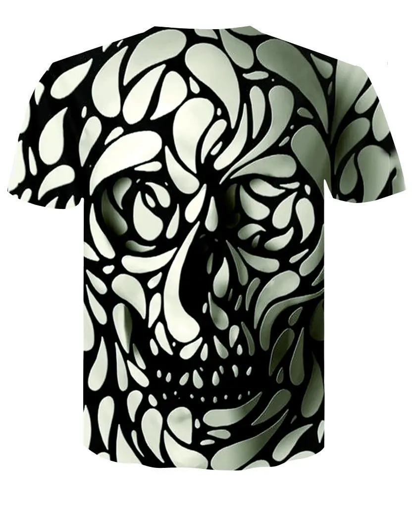 Vertigo Abstract Stereo Casual Loose Printed T-shirt Men