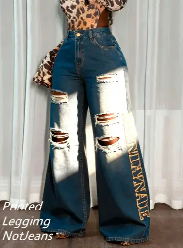 American Retro Spicy Girl Wide-leg