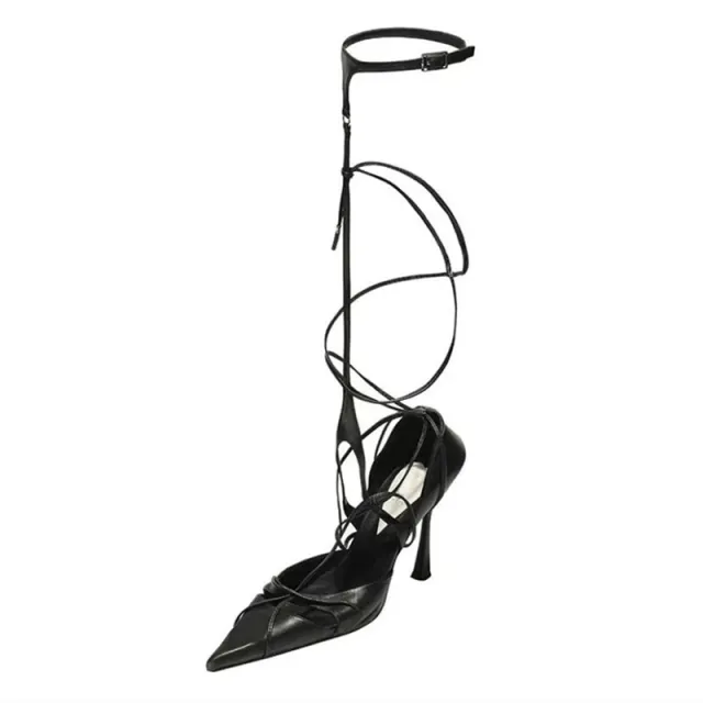 Versatile Buckle High Heel Shoes For Women Black - Shop at LoveMi