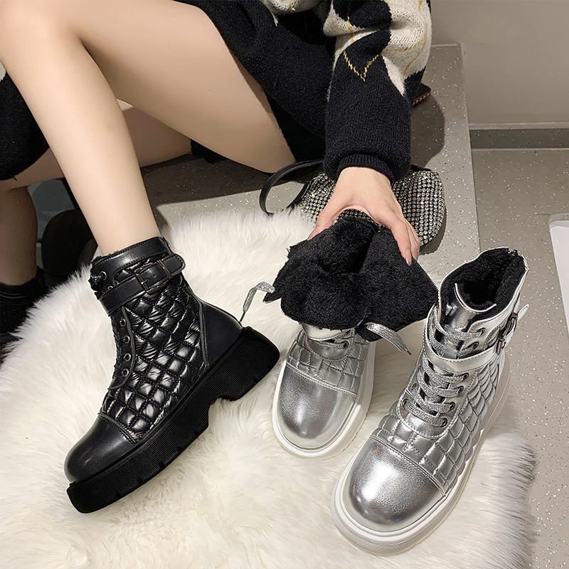 Fashion Plus Size Women's Boots Short Tube Strap