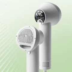 Smart Pet Hair Dryer Dog Golden Retriever Cat Grooming Hairdressing Blow & Comb Silent No Harm Pet Cleaning Supplies Pet Products - White - View 1
