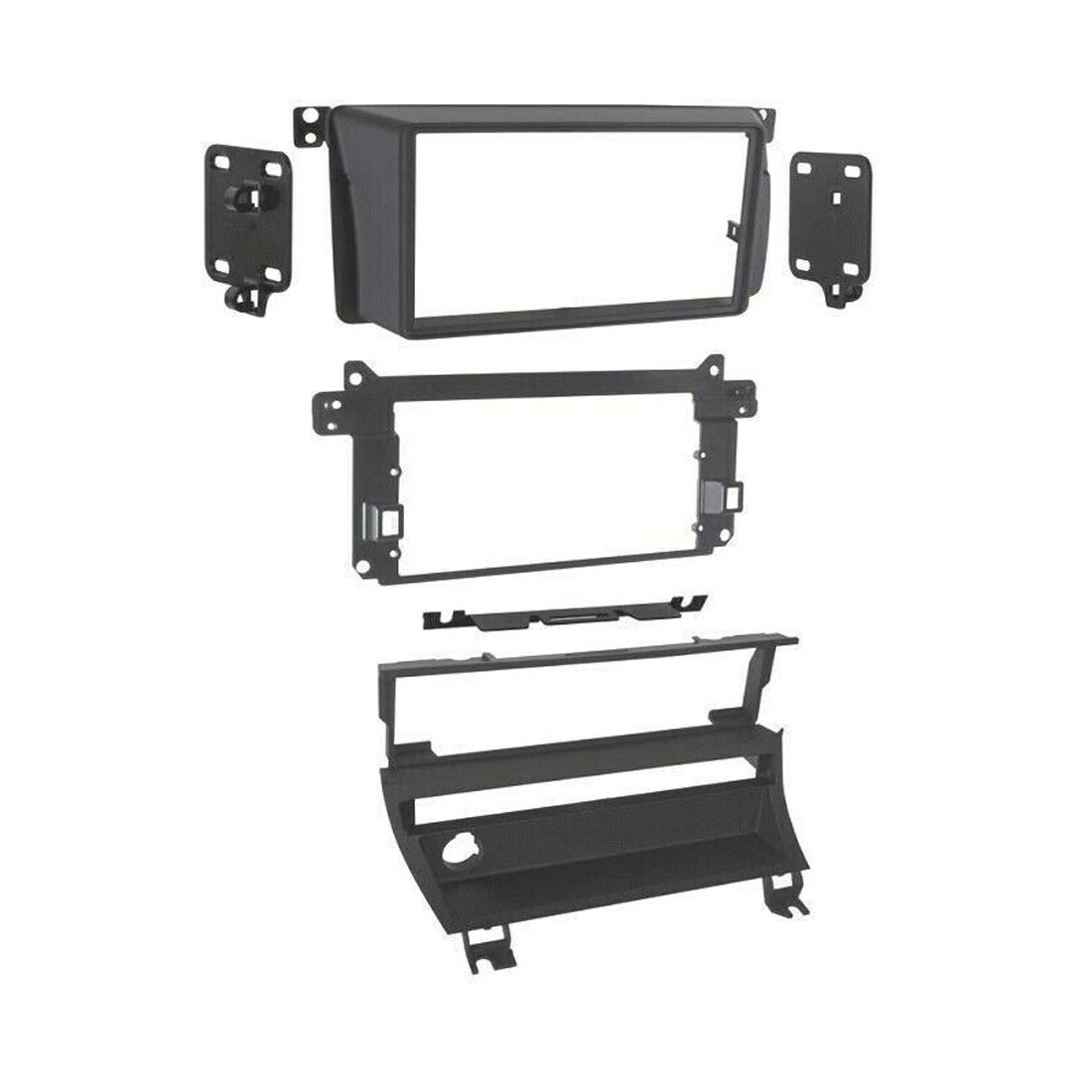 Kit de tableau de bord double din pour BMW 323ti hatchback série 3 99-00