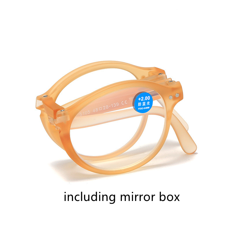 Orange frame including box