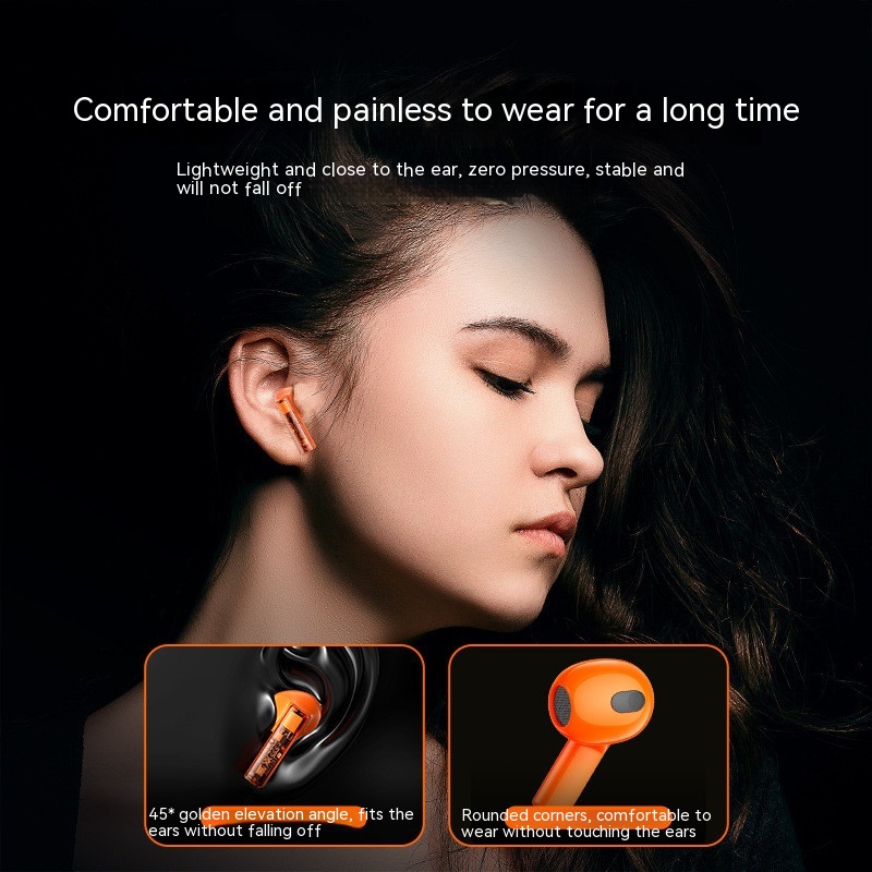 Transparent Chassis Wireless Bluetooth Headset Low Latency