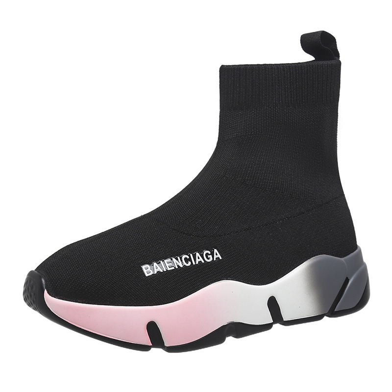 Black Sock Boots For Women Platform Shoes Pink - Shop at LoveMi