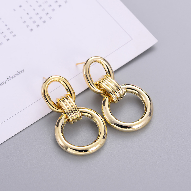 European And American Earrings Circle Fashion Simple Female Earrings