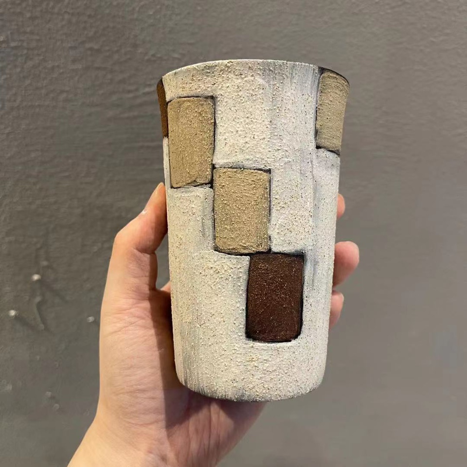 Drinking Water Creative Ceramic Cup Used Rough Pottery