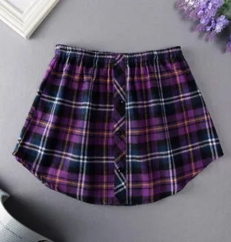 All matching Shirt Fake Hem Sweater Fake Skirt Bandage Dress Inner Wear Purple - Shop at LoveMi