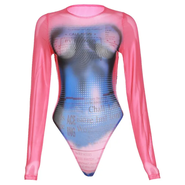 Stylish Print Slim fit Base Knit Rose Red - Shop at LoveMi