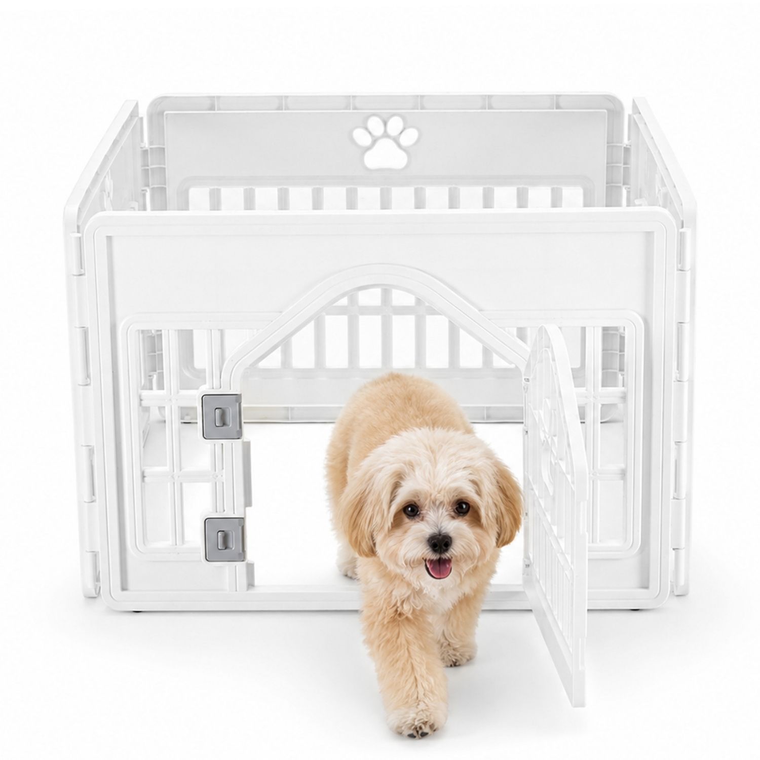 Plastic Dog With Movable Enclosure, Suitable For Small And Medium-sized Dogs, Cats And Rabbits. - Default