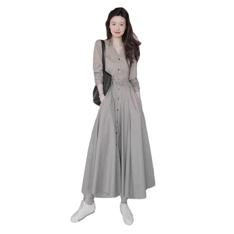 Women's Fashion Vintage Niche Shirt Dresses