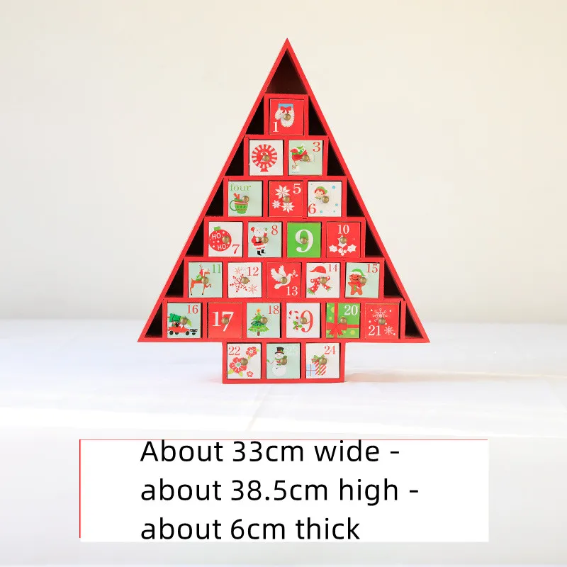 Christmas decoration wooden calendar - 7Style