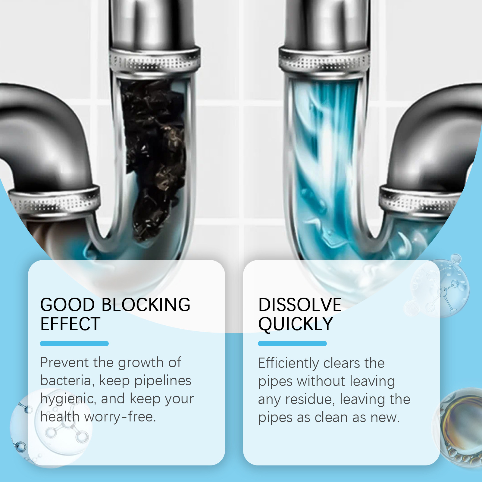 Jakehoe Drain Cleaner For Unclogging Kitchen And Toilet Drains, Cleaning And Stain Removal. 4