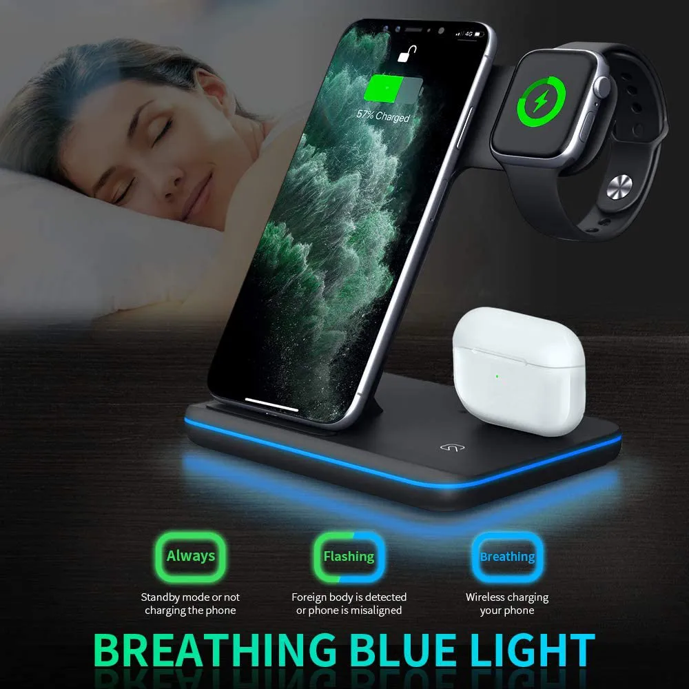 Compatible Mobile Phone Watch Earphone Wireless Charger 3